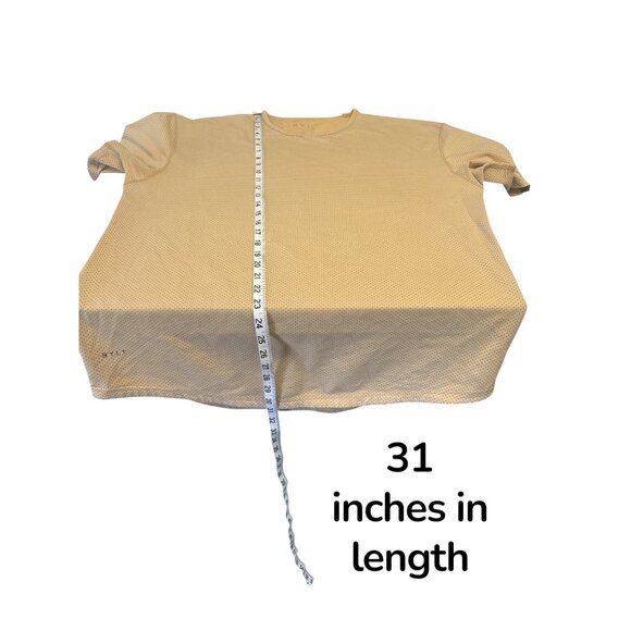 BYLT Premium Dot Texture Tee – Curved Hem, Sand Tan, Size XL - Picture 6 of 6